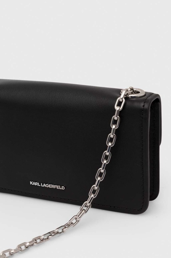 Karl Lagerfeld bőr táska fekete 245W3213