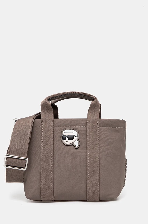 Karl Lagerfeld torebka tekstylny szary 246W3065