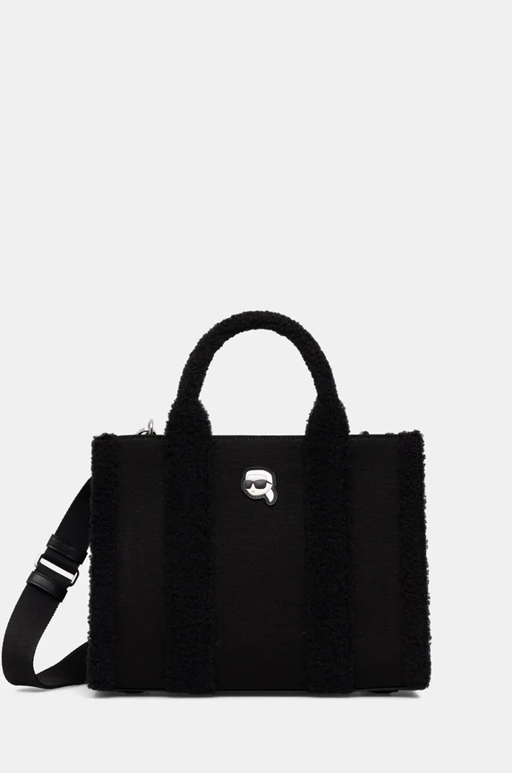 Karl Lagerfeld torebka mieści A4 czarny 246W3881