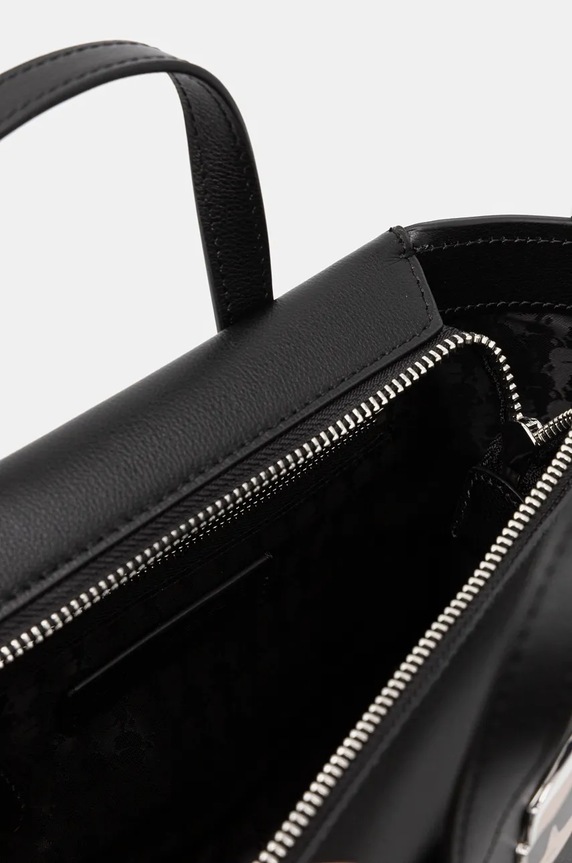 Kožená kabelka Karl Lagerfeld 246W3030 černá