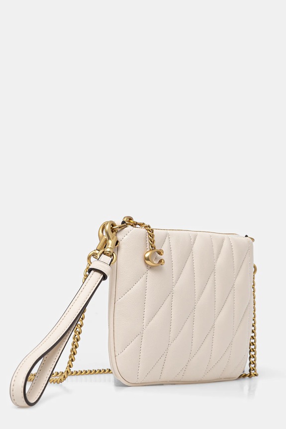 Coach kopertówka skórzana CW580 beżowy AA00