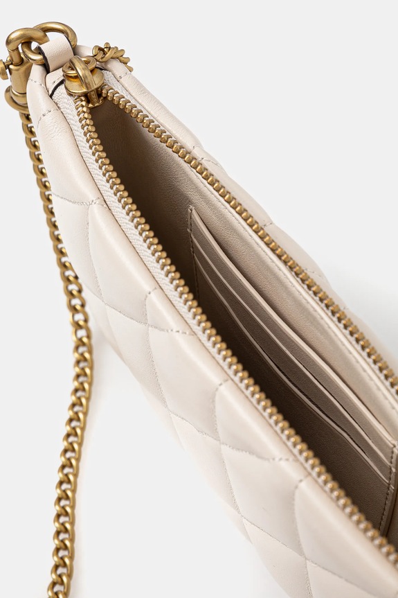 Coach kopertówka skórzana CW580 beżowy