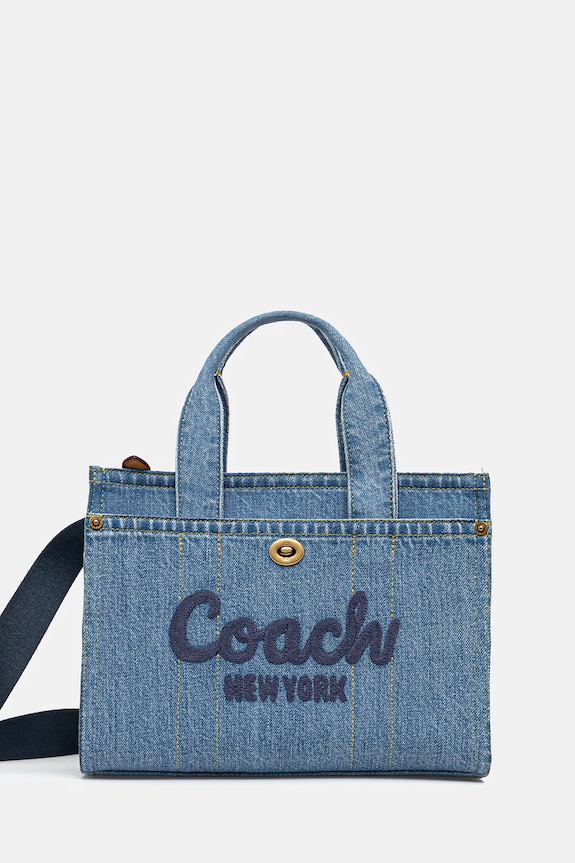 Coach torebka nie mieści A4 niebieski CR659