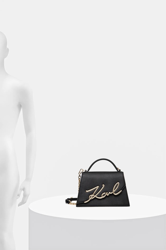Kožená kabelka Karl Lagerfeld K/SIGNATURE A1W30036
