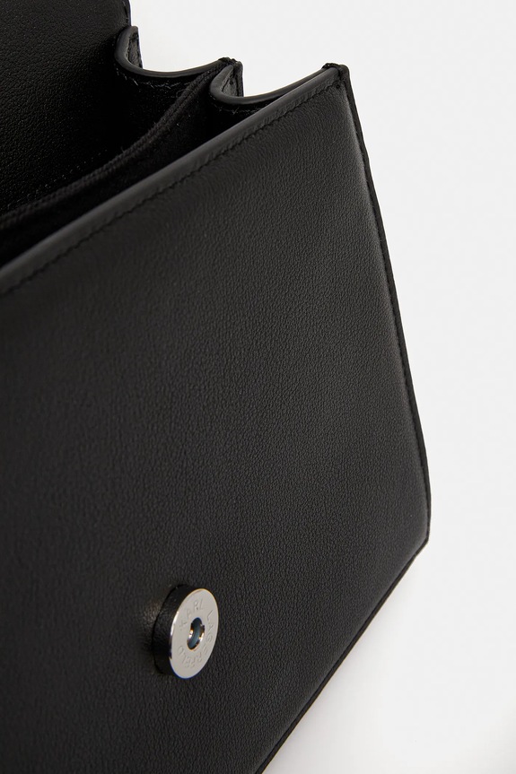 Karl Lagerfeld geantă de piele K/SIGNATURE negru A1W30036