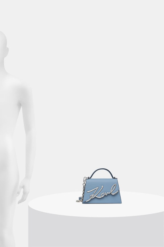Karl Lagerfeld чанта crossbody дамска от кожа K/SIGNATURE A1W30038