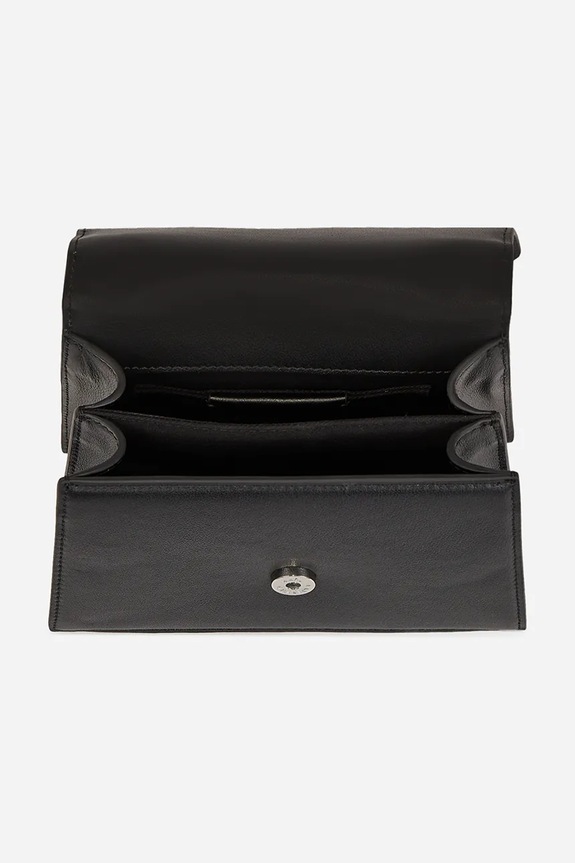 Akcesoria Karl Lagerfeld torebka crossbody damska skórzana K/SIGNATURE A1W30038 czarny