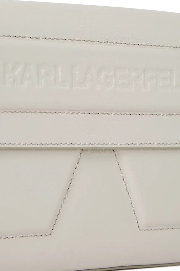 Karl Lagerfeld borsa a mano in pelle bianco A1W30154