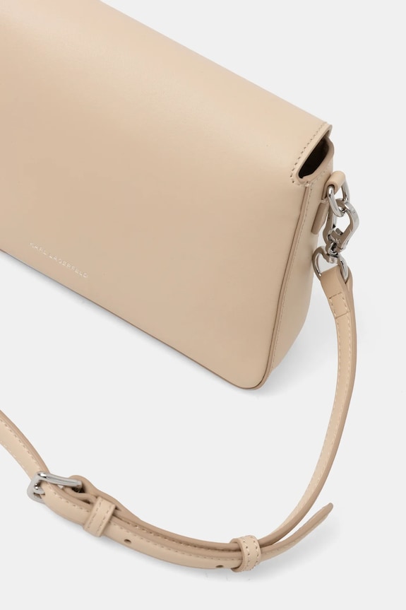 Αξεσουάρ Δερμάτινη τσάντα Karl Lagerfeld A1W30155 μπεζ