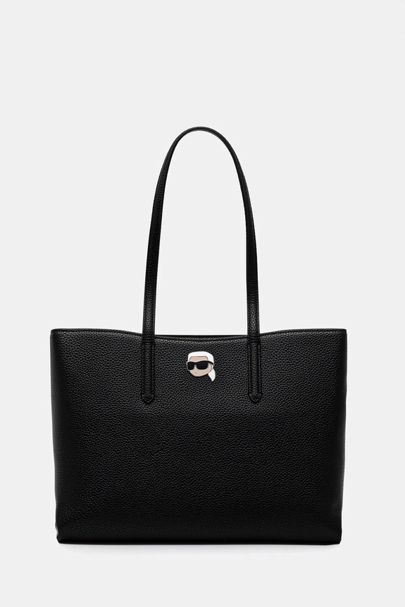 Karl Lagerfeld torebka IKON mieści A4 czarny A1W30496