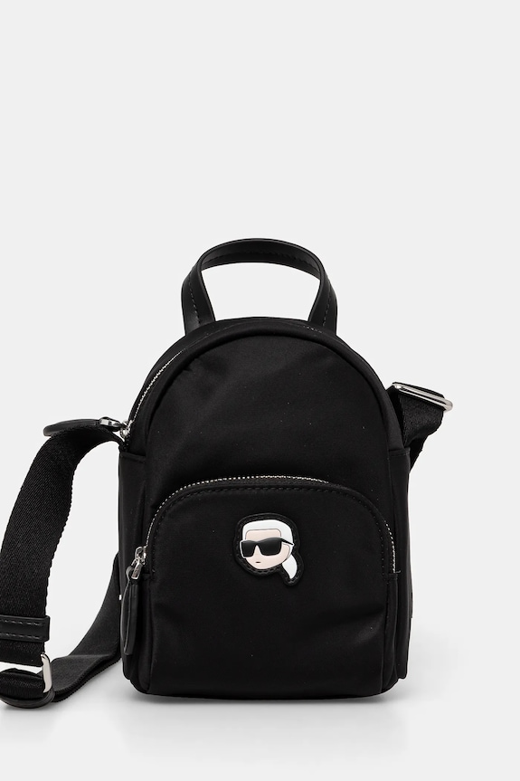 Karl Lagerfeld torebka IKON nie mieści A4 czarny A1W32041