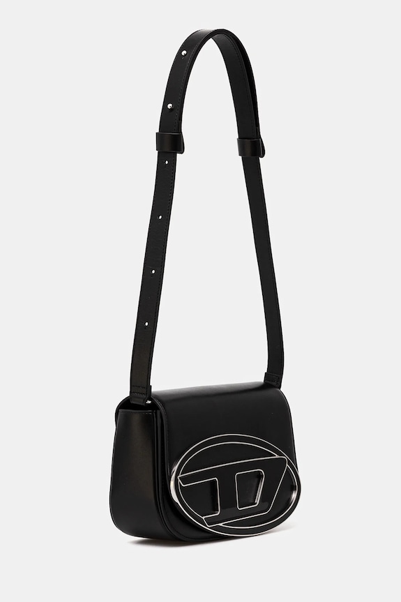 Δερμάτινη τσάντα Diesel 1DR 1DR M shoulder bag X09568.PR818 μαύρο AA00