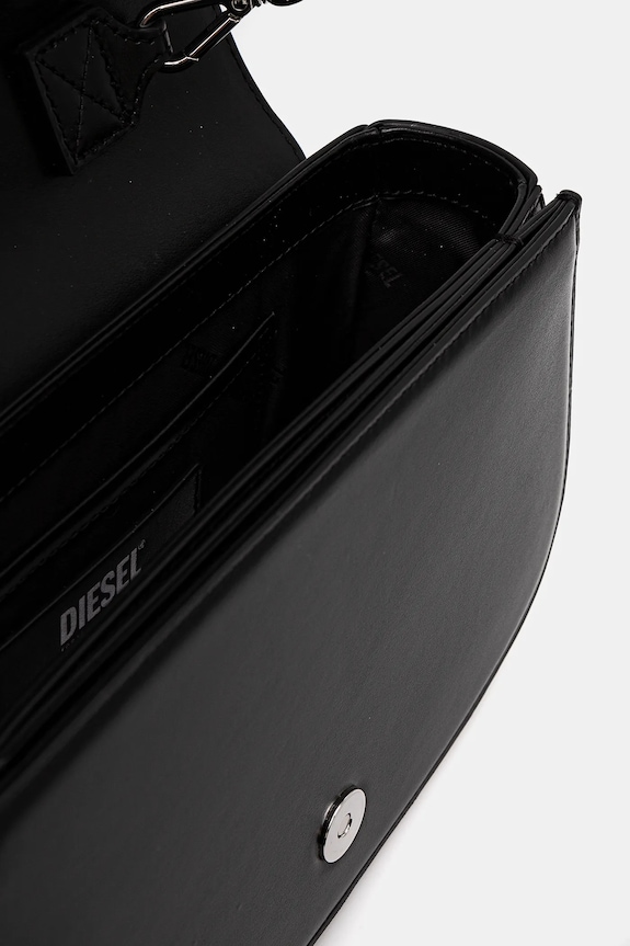 Δερμάτινη τσάντα Diesel 1DR 1DR M shoulder bag X09568.PR818 μαύρο