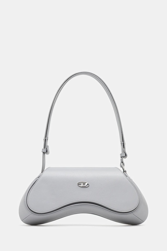 Diesel poșetă de piele PLAY PLAY CROSSBODY cross body uni gri X10221.PR227