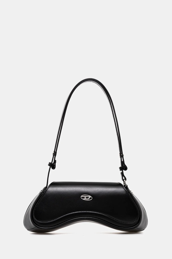 Diesel borsa a mano in pelle PLAY PLAY CROSSBODY cross body pelle fiore nero X10221.PR227