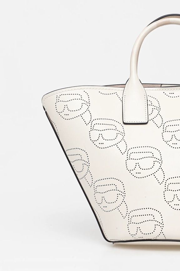 Dodaci Kožna torba Karl Lagerfeld IKON A1W30492 bež