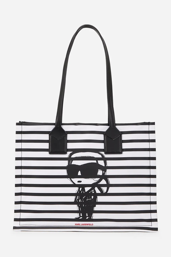 Torba Karl Lagerfeld IKON Planet friendly crna A2W30176