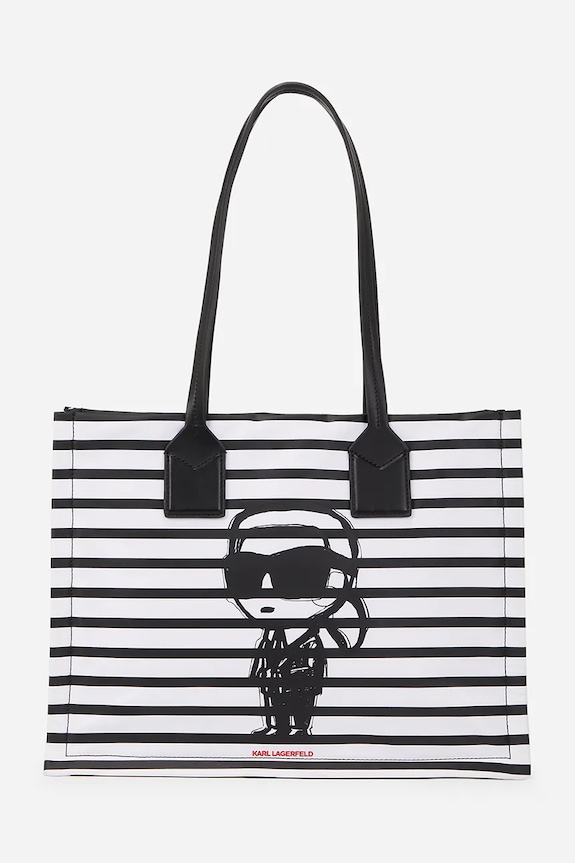 Torba Karl Lagerfeld IKON Planet friendly crna A2W30176