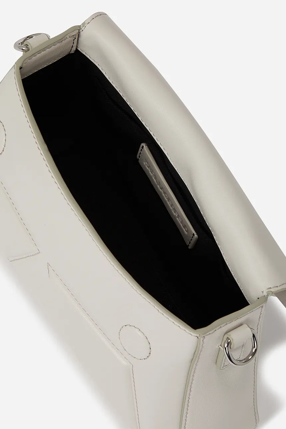 Doplnky Kožená kabelka Karl Lagerfeld IKON/K A2W30198 biela