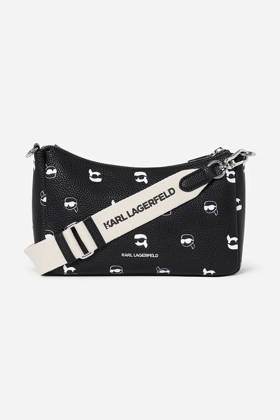 Torba Karl Lagerfeld IKON A2W30207 crna SS25