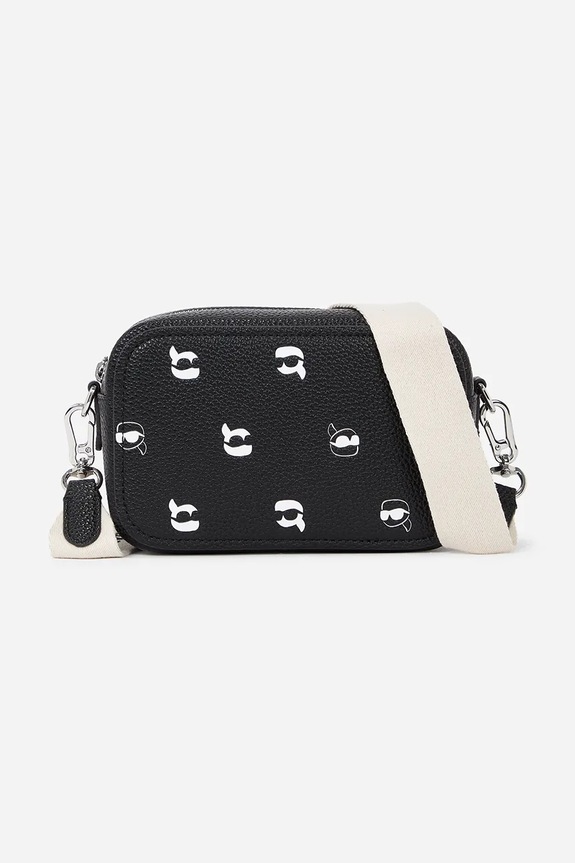 Karl Lagerfeld torebka IKON skóra licowa czarny A2W30209