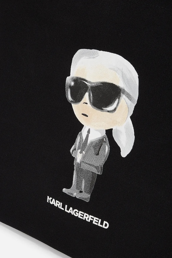 Dodaci Pamučna torba Karl Lagerfeld IKON A2W50027 crna