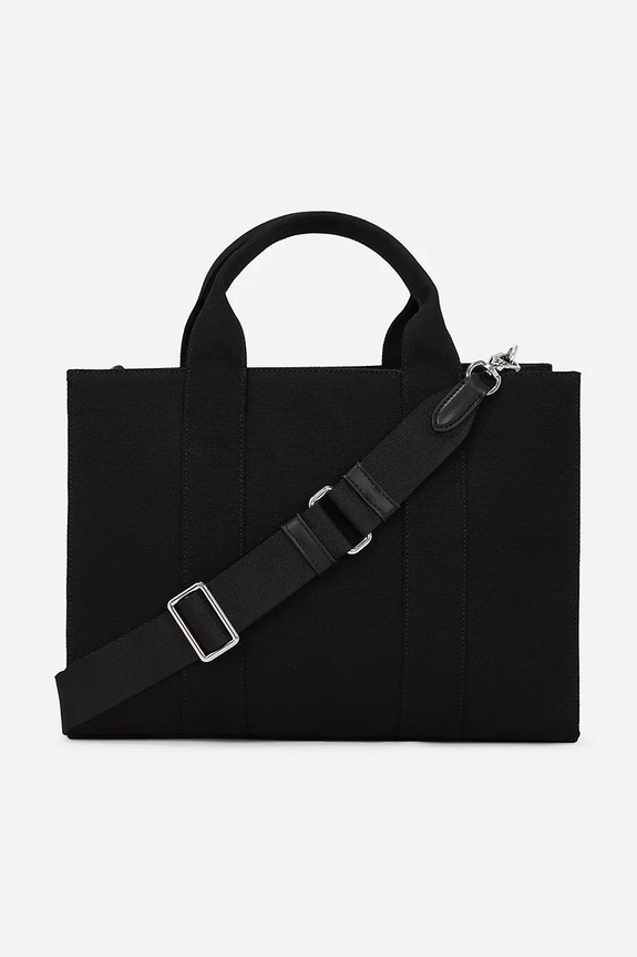 Bavlnená taška Karl Lagerfeld IKON A2W50047 čierna AA00