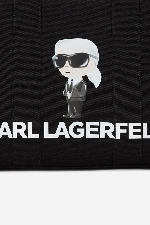 Doplnky Bavlnená taška Karl Lagerfeld IKON A2W50047 čierna
