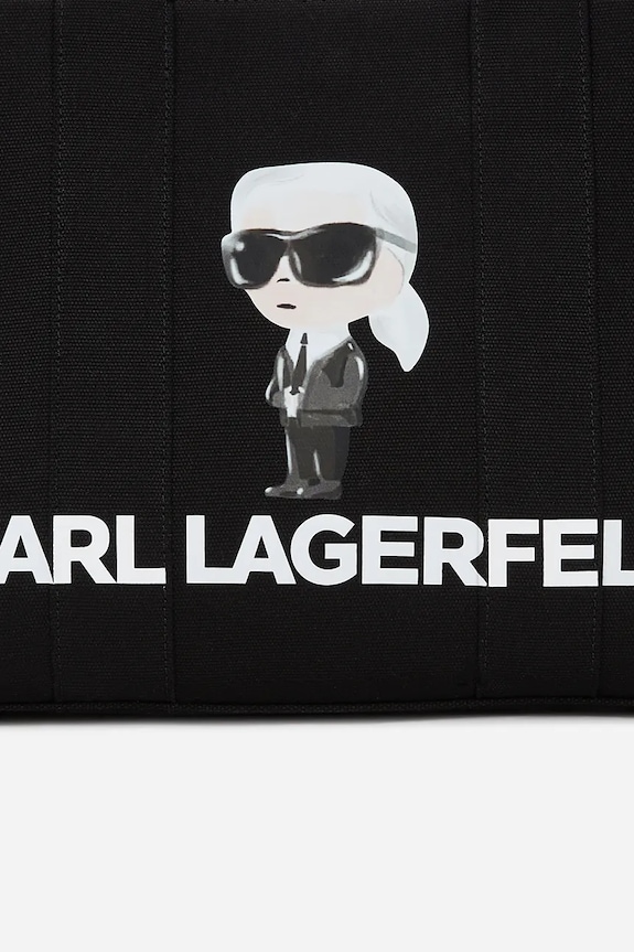 Doplnky Bavlnená taška Karl Lagerfeld IKON A2W50047 čierna