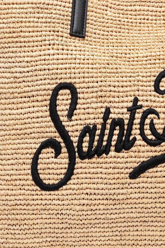 MC2 Saint Barth tote γυναικεία πλεγμένη RAFC001 μπεζ