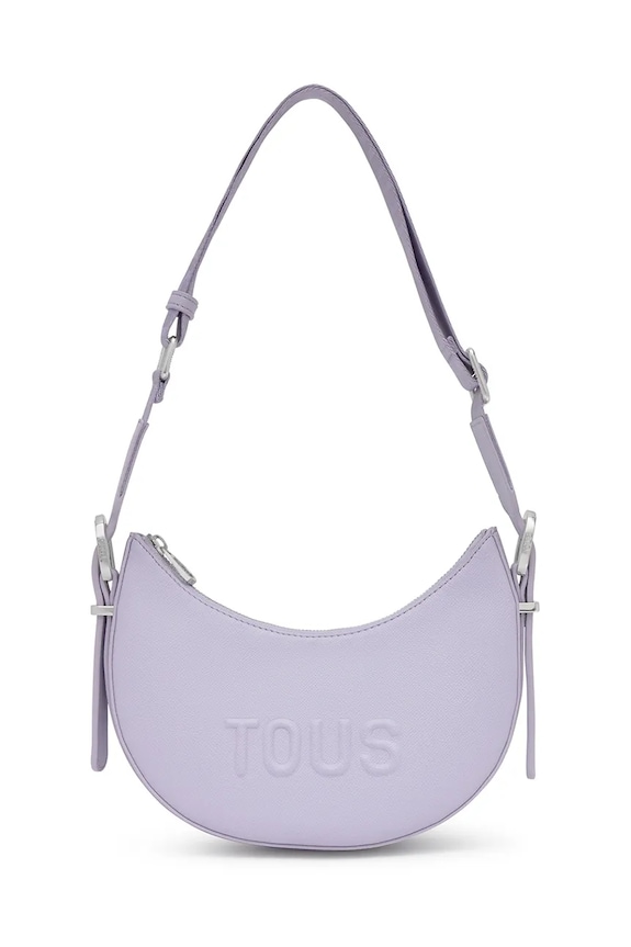 Τσάντα Tous BRENDA απομίμηση λείου δέρματος μωβ 2002105268