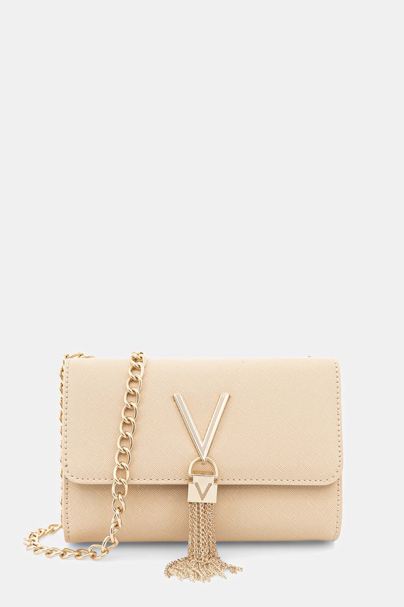 Kabelka Valentino Bags hladký béžová VBS1IJ03