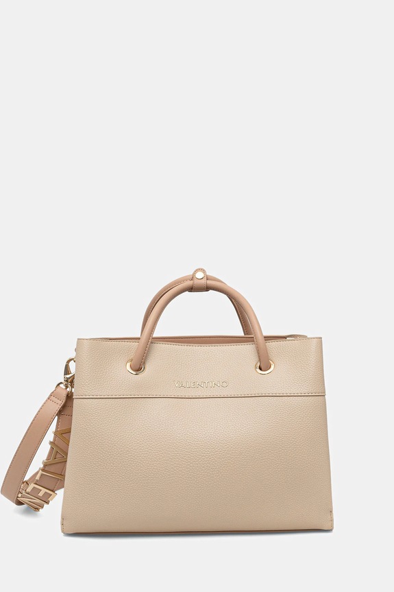 Kabelka Valentino Bags jednofarebný béžová VBS5A802