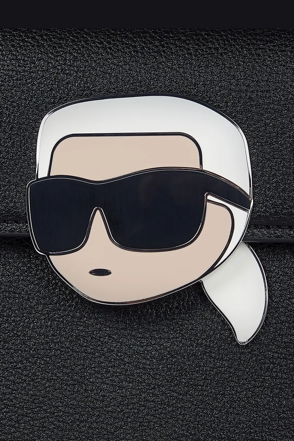 Doplnky Kabelka Karl Lagerfeld IKON GRAINY A3W30325 čierna