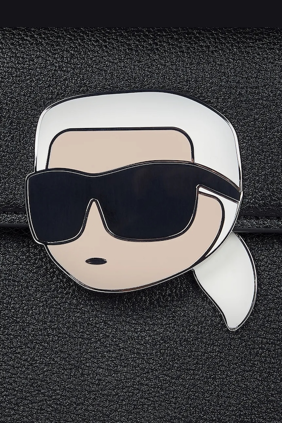 Doplnky Kabelka Karl Lagerfeld IKON GRAINY A3W30325 čierna