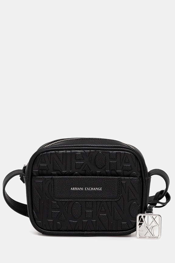 Armani Exchange torebka skóra licowa czarny XW001578.AF15774.NOS