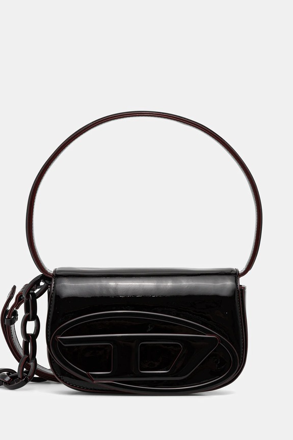 Diesel kézitáska 1DR 1DR műszálas lakkbőr fekete X08396.P8008