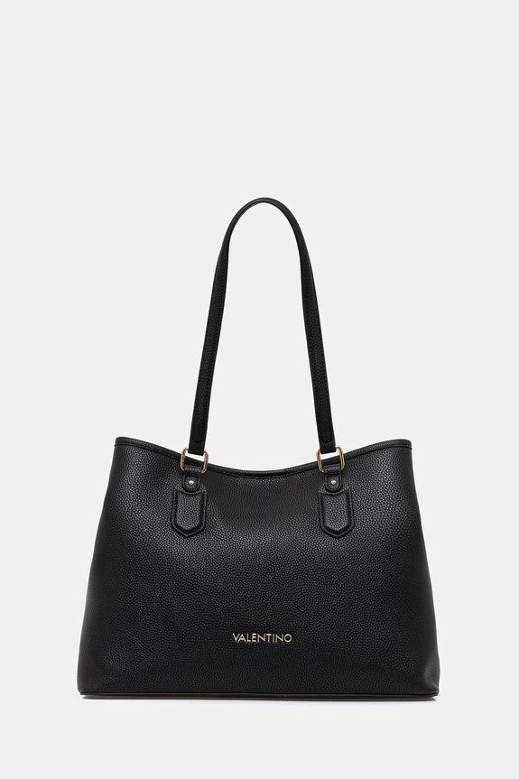 Valentino Bags nákupní taška dámská z imitace kůže vejde se A4 černá VBS7LX01