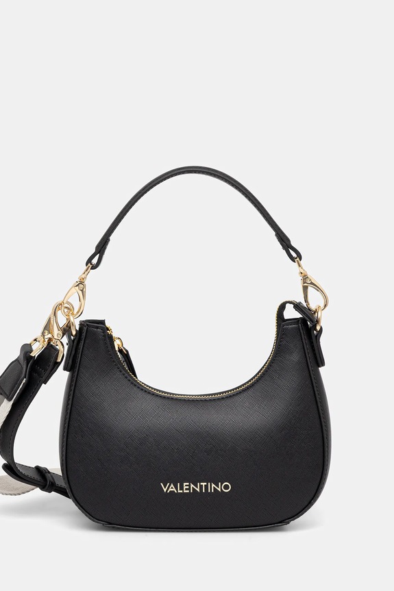 Valentino Bags geantă pentru femei cu imitație de piele uni negru VBS7B305