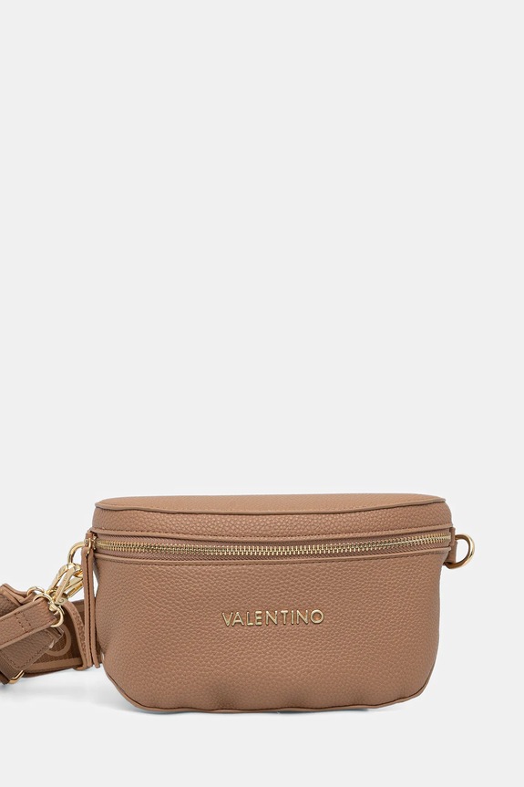 Ledvinka Valentino Bags MIRAMAR nášivka béžová VBS7UE54G