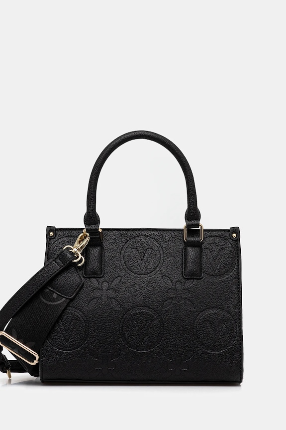 Valentino Bags geantă damska cu imitație de piele uni negru VBS8ZG04