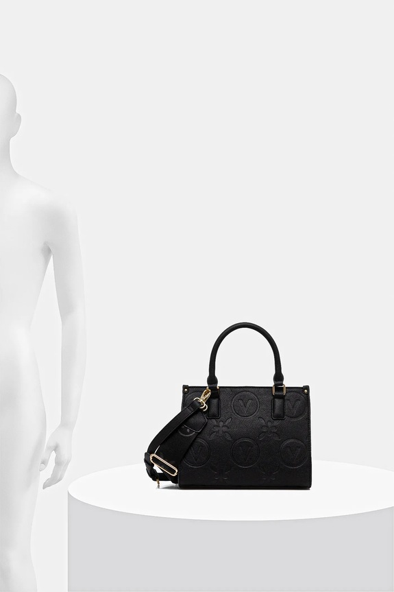 Valentino Bags geantă damska cu imitație de piele VBS8ZG04 negru