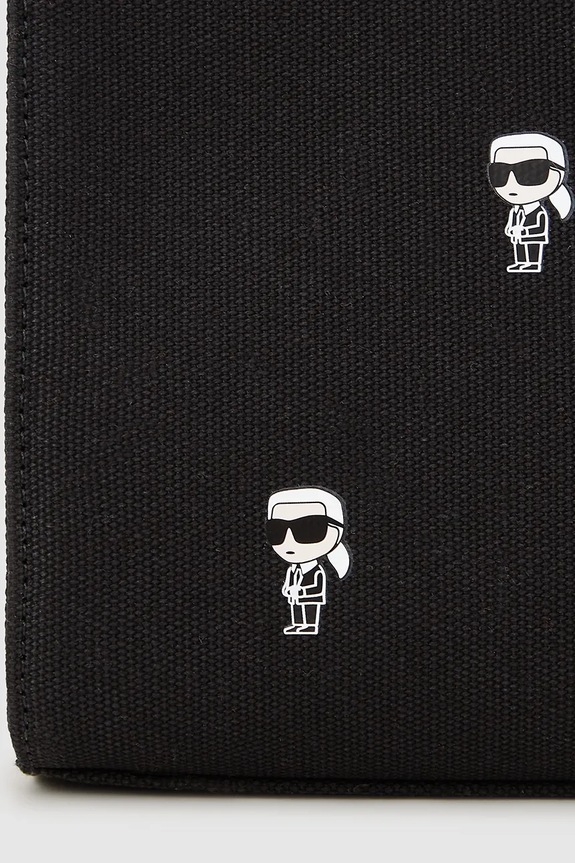 Dodaci Pamučna torba Karl Lagerfeld IKON A4W50008 crna