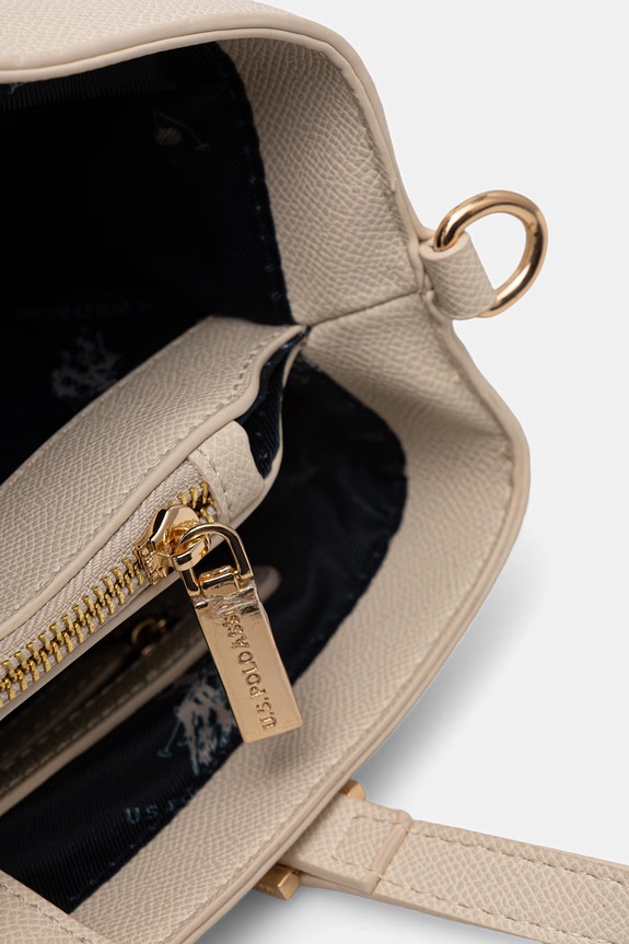 U.S. Polo Assn. tote taška dámská z imitace kůže Jones BEUJE8662WVP béžová