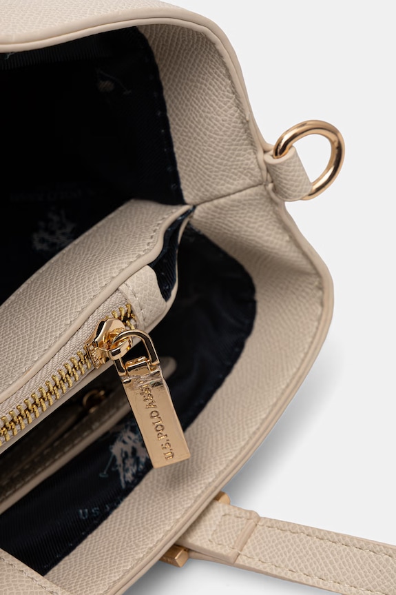 U.S. Polo Assn. tote taška dámská z imitace kůže Jones BEUJE8662WVP béžová