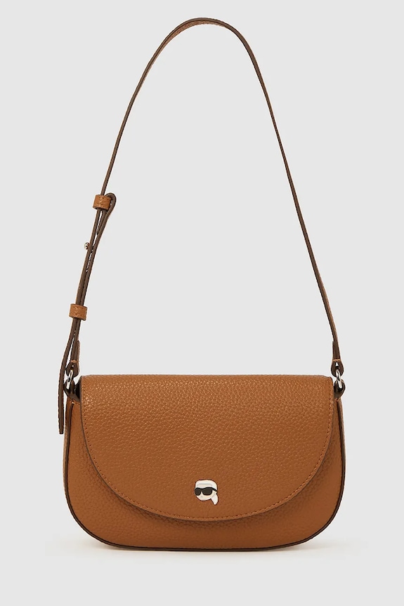 Torba Karl Lagerfeld IKON natpis smeđa A4W32001