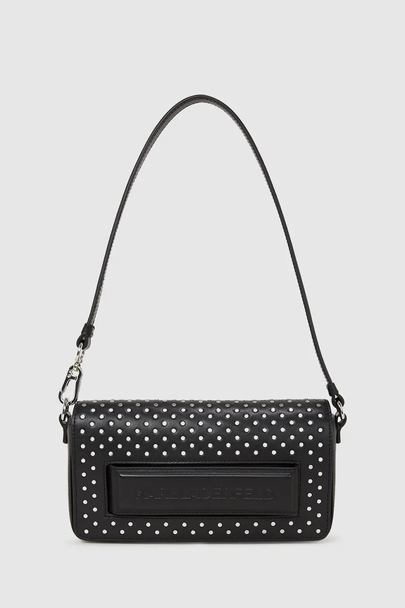 Karl Lagerfeld poșetă de piele uni negru A4W30083