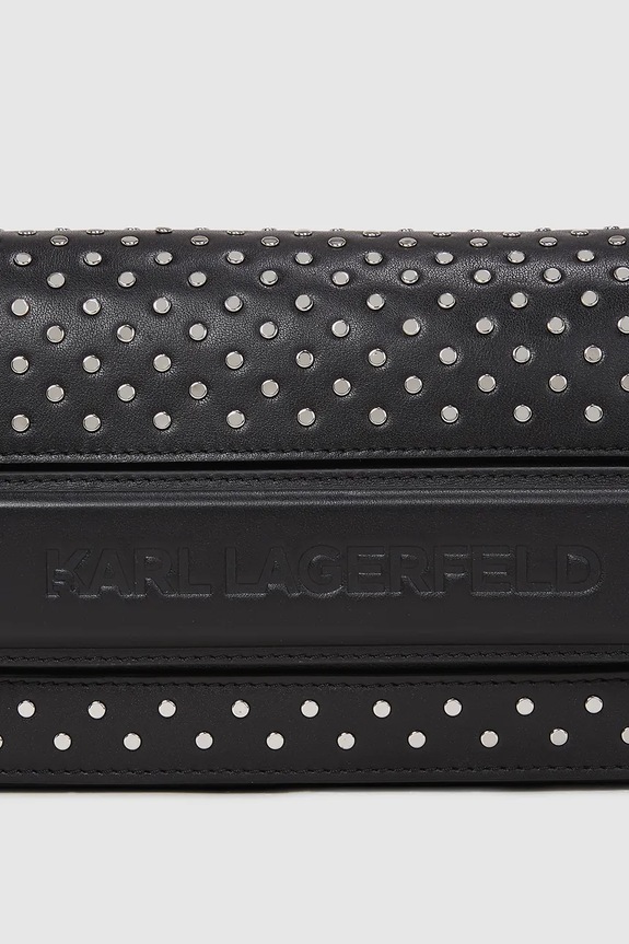Accesorii Karl Lagerfeld poșetă de piele A4W30083 negru