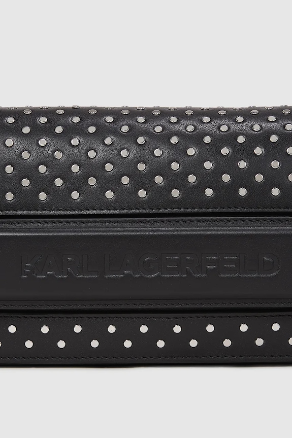Accesorii Karl Lagerfeld poșetă de piele A4W30083 negru