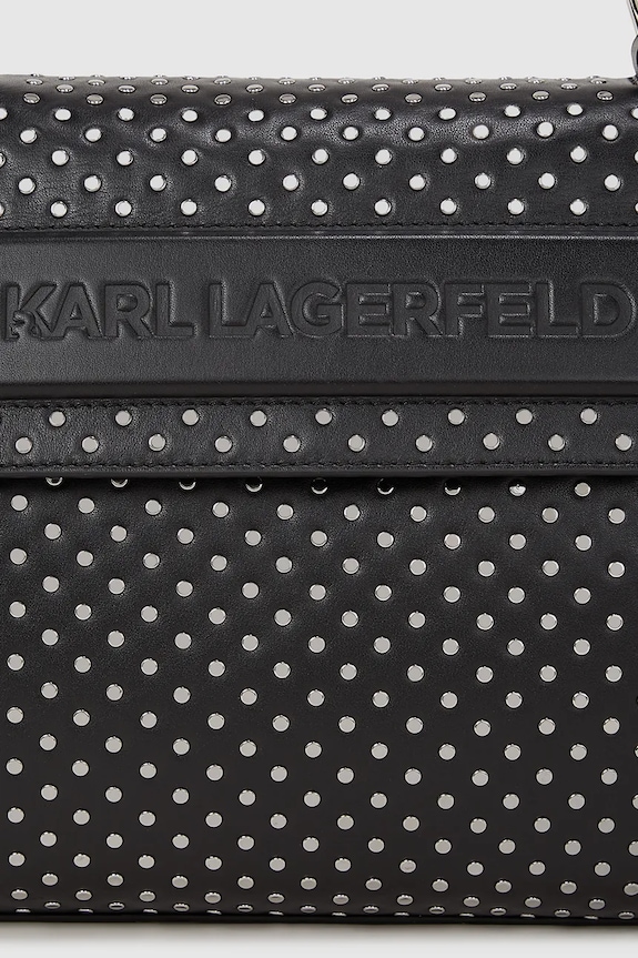 Dodaci Kožna torba Karl Lagerfeld A4W30086 crna
